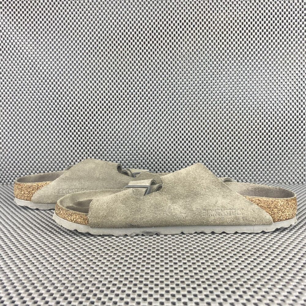 Birkenstock Arizona Sandals Adult 39 L8 M6 Taupe Gray Buckle Made in Germany - Picture 5 of 11